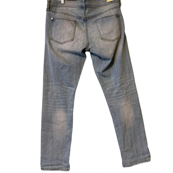 Anthropologie Pilco Hyphen Straight Leg Distressed Denim Jeans- Size 28 - Picture 2 of 6